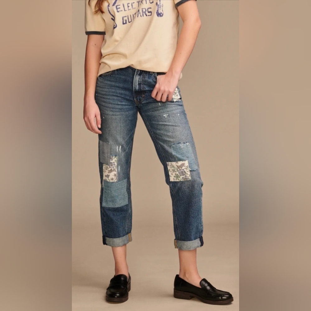 Women's Lucky Mid-Rise Boyfriend Jeans Size 8/29